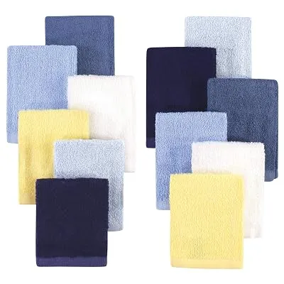Hudson Baby Unisex Baby Rayon from Bamboo Woven Washcloths 12pk