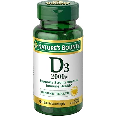 Nature’s Bounty Vitamin D, Supports Immune Health & Bone Health, 150 Count - $5.95 ($7.64)