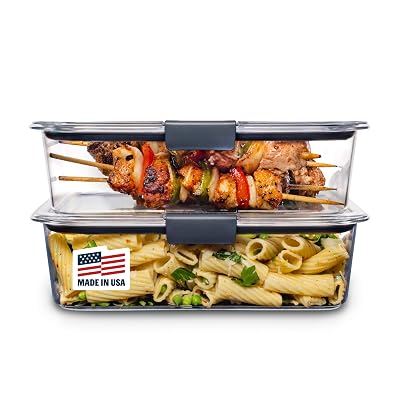 Rubbermaid Brilliance Plastic Food Storage Containers, 9.6-Cup, 2-Count - $18.98 ($36.99)