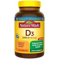 Nature Made Vitamin D3 2000 IU Tablets