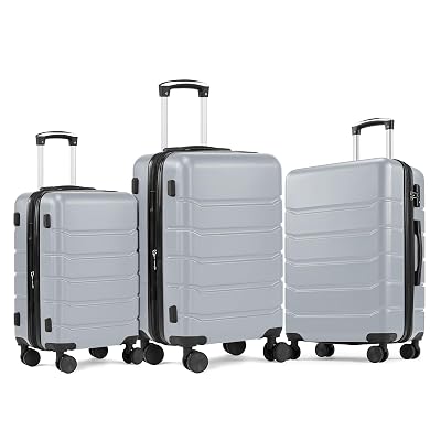 NEWBULIG 3 Piece Luggage Set, Expandable Suitcase - $99.98 ($144.99)