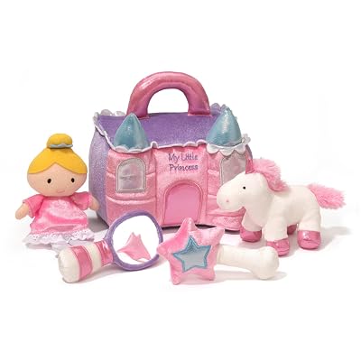 GUND Baby Princess Castle 5-Piece Sensory Plush Toy Playset
