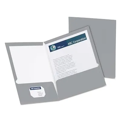 Oxford Twin-Pocket Folders – Gray