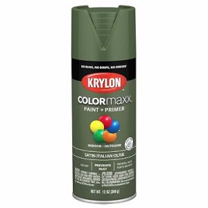 Krylon ColorMaxx 12 Oz. Satin Spray Paint, Italian Olive