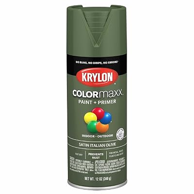 Krylon ColorMaxx 12 Oz. Satin Spray Paint, Italian Olive - $4.48 ($8.99)