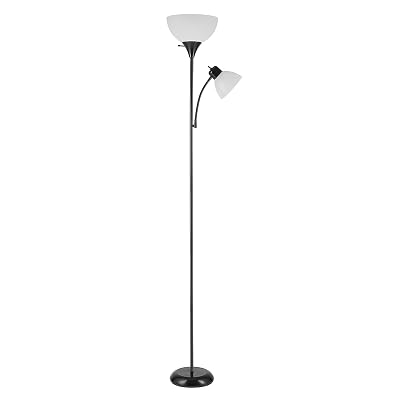 Globe Electric 67135 72″ Floor Lamp with Adjustable Reading Light