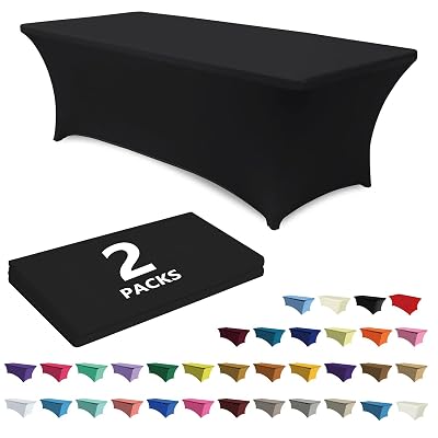 ABCCANOPY 2-Pack 6FT Spandex Table Covers, Stretch - $10.12 ($20.95)