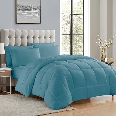 Sweet Home Collection 5 Piece Comforter Set Bag Solid Color - $27.45 ($39.99)