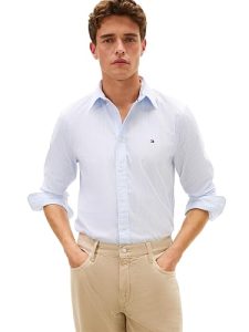 Tommy Hilfiger Mens Long Sleeve Poplin Shirts in Regular Fit