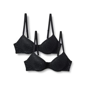 Amazon Essentials Women's Padded Underwire Lace Push-Up Bra