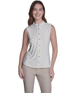 Tommy Hilfiger Women's Sleeveless Point Collar Blouse