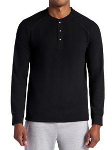 Gaiam Men’s Cozy & Cool Henley Shirt