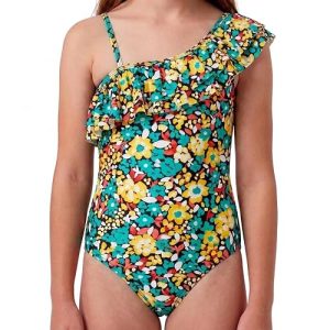 Kanu Surf Girls' Morgan Floral Ruffle One Piece