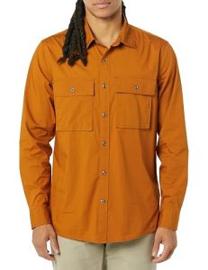 Amazon Essentials Men's Standard-Fit Long-Sleeve Two-Pocket Utilityu2026