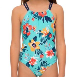 Kanu Surf Girls' Jasmine Beach Sport Halter One Piece