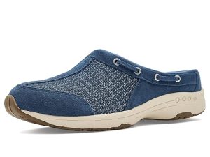 Easy Spirit Womens Travelport Blue Suede/Blue Denim Multi 12 Medium
