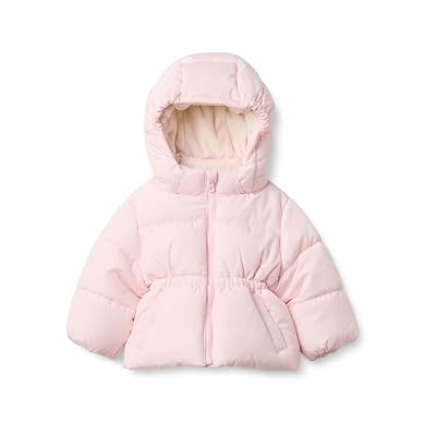 Amazon Essentials x Sofia Grainge Girls’ Water-Repellent Hooded Puffer Jacket