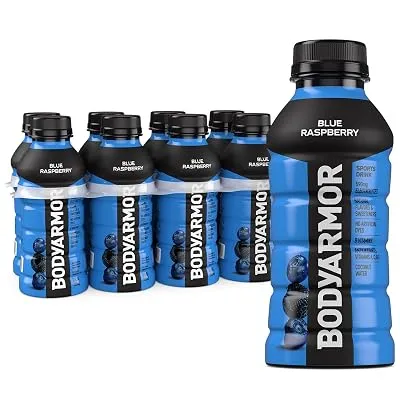 BODYARMOR Sports Drink, Blue Raspberry Electrolyte Drink, 12 Oz, 8 Pk