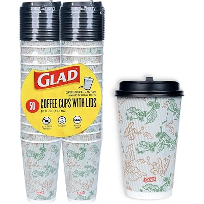 Glad Disposable Coffee Cups 2-Pack