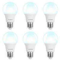 6-Pack BUBO A19 LED Light Bulbs, 60 Watt Equivalent LED Bulbs, Daylight