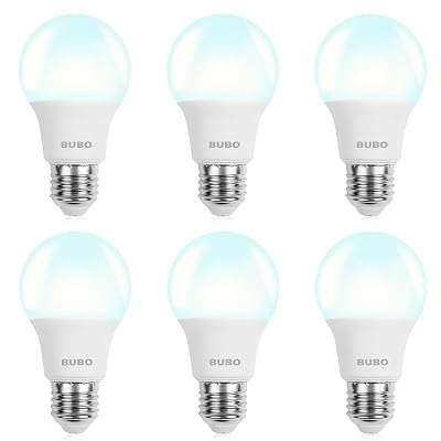 6-Pack BUBO A19 LED Light Bulbs, 60 Watt Equivalent LED Bulbs, Daylight - $8.09 ($14.49)