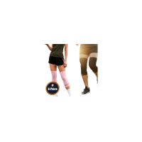 Copper Joe Knee Compression Sleeve 8-Piece – 4 Pink & 4 Black Copper Infused Knee Support for Men & Women