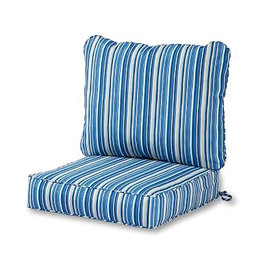 Greendale Home Fashions Outdoor Deep Seat Cushion Set 24×24 Seat + 28×22 Back - $46.86 ($87.19)
