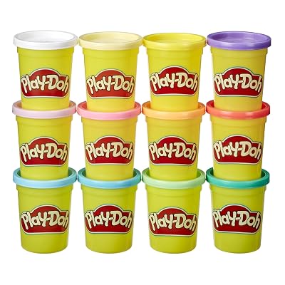 Play-Doh Pastel Colors Bulk 12-Pack of 4-Ounce Cans, Party