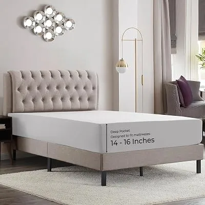 Empyrean 2 Pack California King Fitted Sheets – Deep Pocket