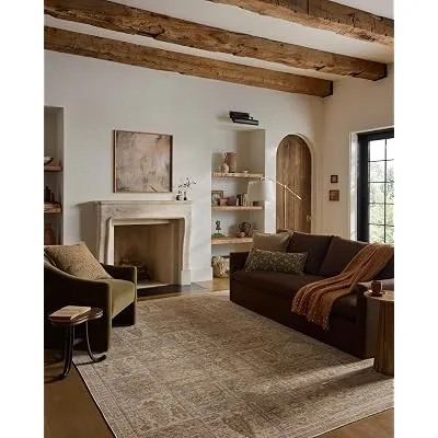 Loloi Elora Mushroom/Ochre 9′-3″ x 13′ Area Rug