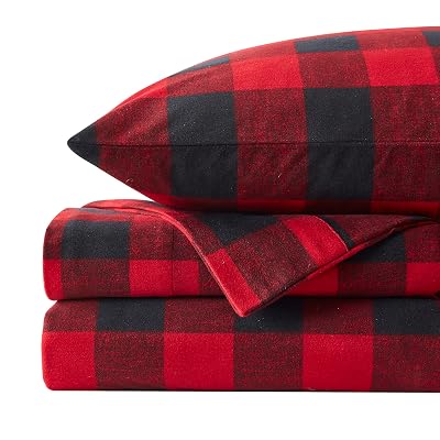 Buffalo Check Flannel Sheets Set