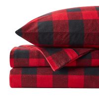 Buffalo Check Flannel Sheets Cozy Set