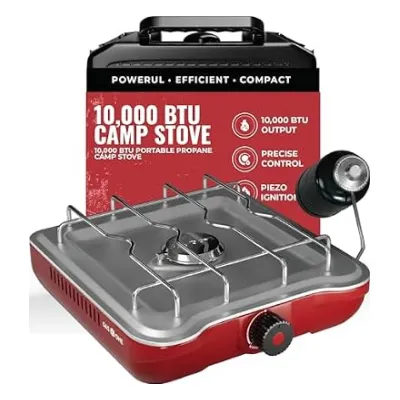 Expired:&nbsp;GasOne Single Propane Burner Camp Stove – 10,000BTU Portable Stove Propane Grill