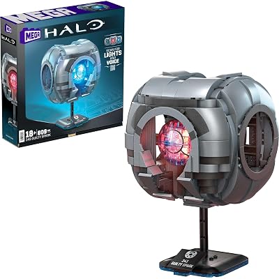 ​MEGA Halo Model Replica Building Toy, 343 Guilty Spark with 609 Pieces