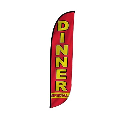 LookOurWay Feather Flag, 12-Ft, Dinner Special - $9.95 ($19.82)