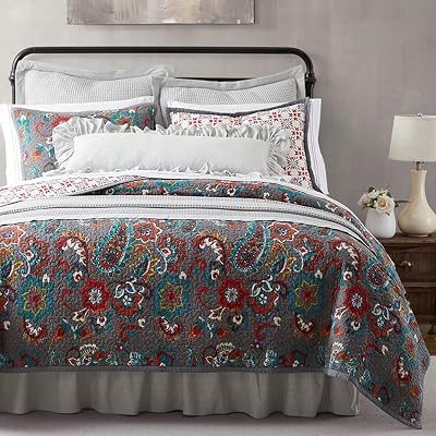 Paseo Road Abbie 2 Piece Twin, Teal Cotton Western
