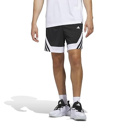 adidas Men’s Pro Motion Short, Black/White, 3X-Large/7″