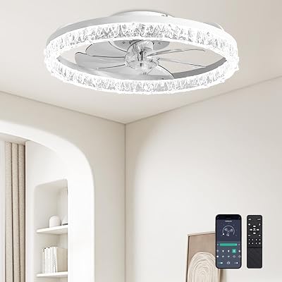 DIAMONDFORGE Modern Ceiling Fan with Lights - $47.57 ($99.99)