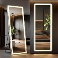 Aidoly LED Rectangular Full Length Mirror, 71″L x 26″W Body