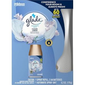 4-Pack SC JOHNSON Automatic AIR FRESHENER Starter KIT, 3.688″ X 3.625″ X
