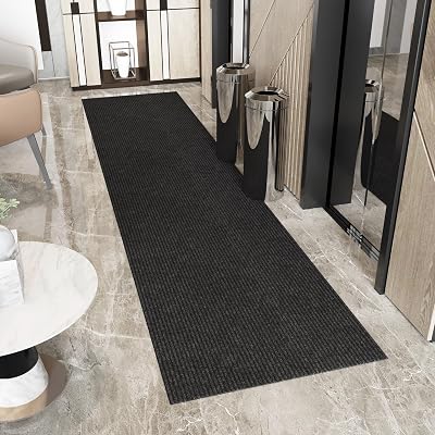 Ottomanson Ottomanso 4×22 Large Waterproof Floor Mat, Non-Slip Indoor