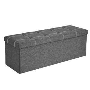 SONGMICS Ottoman Storage Bench, 35 Gal. Folding Chest