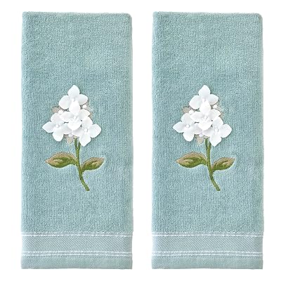 SKL Home Farm Hydrangea Hand Towel Set-2pc, Embroidered - $17.99 ($28.99)