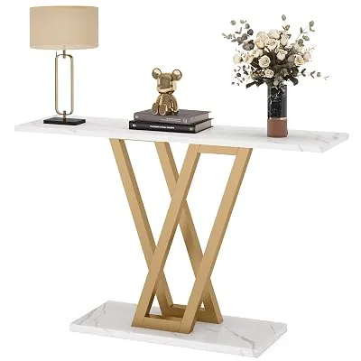 LITTLE TREE Console Table Hallway Table for Entryway 43 Inch