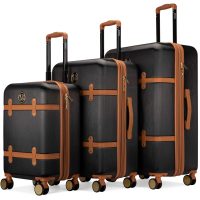 Badgley Mischka Grace 3-Piece Retro Luggage Set: 63% Off at Best Buy