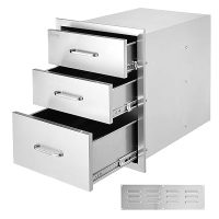 VEVOR Outdoor Kitchen Drawers 18″W x 23″H x 23″D Stainless