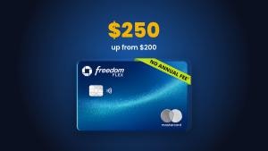 Chase Freedom Flex Bonus: Earn $250