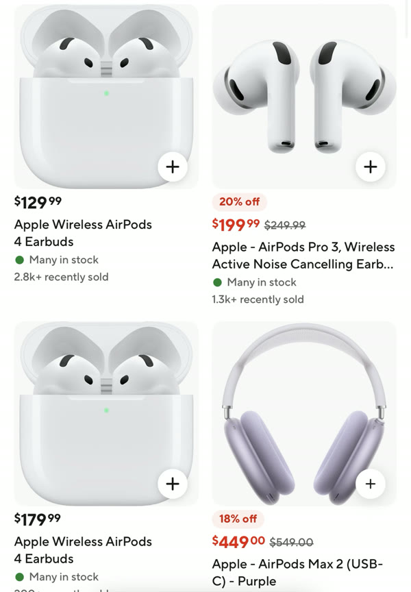 AirPods at Best Buy in the DoorDash app