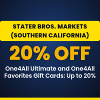 One4All Ultimate and One4All Favorites Gift Cards: Up to 20% Off at Stater Bros