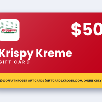 Krispy Kreme $25 & Starbucks $50 eGift Cards: Up to 20% Off at Kroger